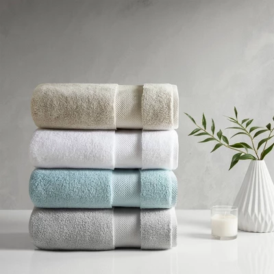 6pc Splendor Cotton Bath Towel Set - Madison Park 5 6pc Splendor Cotton Bath Towel Set - Madison Park - Image 3