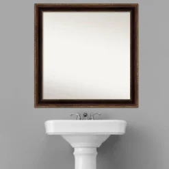 30" X 30" Non-Beveled Corded Bathroom Wall Mirror Bronze - Amanti Art 17 30" X 30" Non-Beveled Corded Bathroom Wall Mirror Bronze - Amanti Art -Bathroom Accessories Store GUEST e38594c8 3c8f 4a0b 90fe e32a5448c2bb