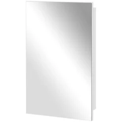 Kleankin Recessed Medicine Cabinet With Mirror, Bathroom Mirror Cabinet Wall Mounted With Single Door And Storage Shelves, White -Bathroom Accessories Store GUEST e3d8210b 6511 4188 9b27 a0b98ae2b65b