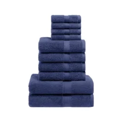 Premium Cotton 800 GSM Heavyweight Plush Luxury 10 Piece Bathroom Towel Set By Blue Nile Mills -Bathroom Accessories Store GUEST e58dc883 520a 4199 9d0d 59c04c09b2b3