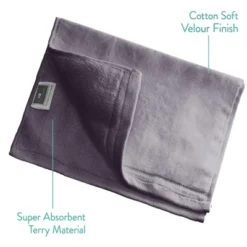 Creative Scents Cotton Velour Set Of 4 Towels - Gray -Bathroom Accessories Store GUEST e71d1259 0dff 40e7 804f 70f46404f4f1