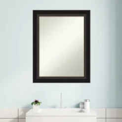 23" X 29" Non-Beveled Trio Oil Rubbed Bronze Bathroom Wall Mirror - Amanti Art -Bathroom Accessories Store GUEST e833ed89 f11e 48e9 b3f0 9c36c11ec6d7