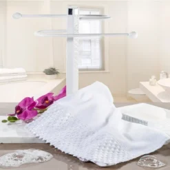 Creative Scents White Embellished Towel Set With Gift Box 10 Creative Scents White Embellished Towel Set With Gift Box -Bathroom Accessories Store GUEST e86eddf7 ee68 469c a4f6 84c6d9b12e89