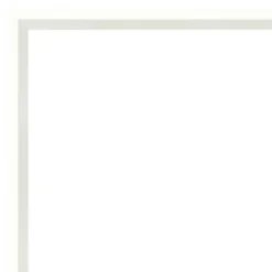 37" X 25" Non-Beveled Lucie Wood Bathroom Wall Mirror White - Amanti Art -Bathroom Accessories Store GUEST e8785152 b92e 48c9 91d2 04e337af2954