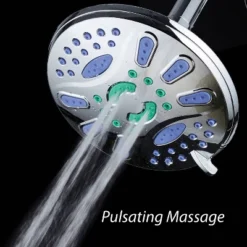 7" Six Setting Elite High Pressure Ultra Luxury Rainfall Shower Head Chrome - AquaDance -Bathroom Accessories Store GUEST e8db7623 9e04 42a3 afbe b4e6d4b144ca