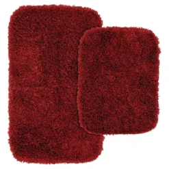 2pc Jazz Shaggy Washable Nylon Bath Rug Set - Garland -Bathroom Accessories Store GUEST e9aca9e0 f9cc 49e3 9bcf f75b72e24e6d