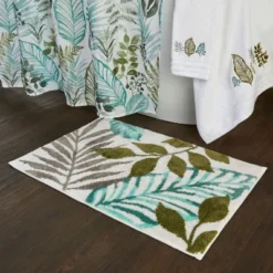 Sprouted Palm Shower Curtain Green - SKL Home -Bathroom Accessories Store GUEST e9af7cd4 b35e 4515 b06d 70f3752f999f