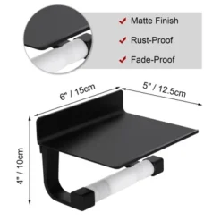 Unique Bargains Toilet Self Adhesive With Phone Shelf Bath Accessories Fixed Toilet Paper Holders 13 Unique Bargains Toilet Self Adhesive With Phone Shelf Bath Accessories Fixed Toilet Paper Holders -Bathroom Accessories Store GUEST e9d965a4 b3aa 41c7 bf58 9708f9fd01f5