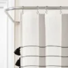 Farmhouse Boho Striped Woven Tassel Yarn Dyed Cotton Shower Curtain Ivory/Black - Lush Décor -Bathroom Accessories Store GUEST eba4524a 4727 4867 822d b6eb2202b8d8