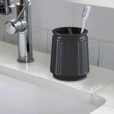 Metal Rust Resistant Toothbrush Holder - Nu Steel 4 Metal Rust Resistant Toothbrush Holder - Nu Steel - Image 2