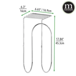 MDesign Metal Wall Mount Towel Rack Holder Organizer With Storage Shelf -Bathroom Accessories Store GUEST ef2b662d e151 4cca 9f58 e8fbe1bbc7d5