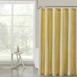 Hotel Collection Premium Waffle Weave Mold & Mildew Resistant Fabric Shower Curtain By Kate Aurora -Bathroom Accessories Store GUEST f14dcee2 9947 4de1 bb36 2415c6921486