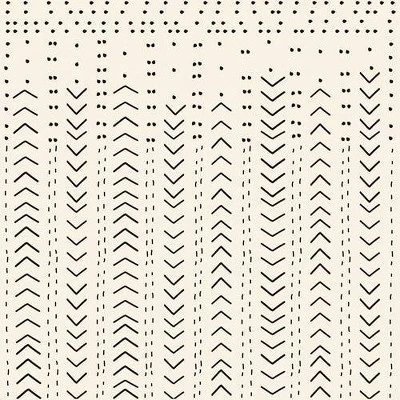 Iveta Abolina Mud Cloth Inspo VIII Shower Curtain White - Deny Designs 4 Iveta Abolina Mud Cloth Inspo VIII Shower Curtain White - Deny Designs - Image 2