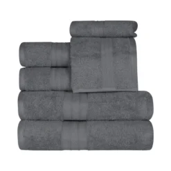 Classic Plush Absorbent 6-Piece Towel Set By Blue Nile Mills -Bathroom Accessories Store GUEST f6ad9644 0fb1 47fa aff4 ed9f08c42341