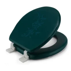 J&V Textiles Embroidered Soft Round Toilet Seat With Easy Clean & Change Hinge, Padded -Bathroom Accessories Store GUEST f7170e83 c2a3 4c2a b0d1 7b4241fb35d4