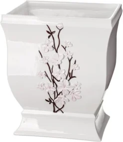 Creative Scents Vanda White Wastebasket -Bathroom Accessories Store GUEST f883796b d6c1 4ade ae71 fa7a58aadcba