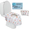 Disposable Toilet Seat Covers For Kids & Adults, 40 Pack - Protect From Public Toilets While Potty Training & More - Extra Large, Waterproof, Portable, Individually Wrapped - Blue/Sports -Bathroom Accessories Store GUEST f8c167e9 4acf 470e aef6 979be10f945f