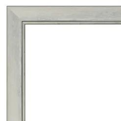 42" X 31" Non-Beveled Flair Patina Bathroom Wall Mirror Silver - Amanti Art -Bathroom Accessories Store GUEST fa505f4a 5e57 425a 8f06 14ab4eeb8676