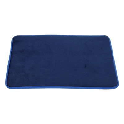 Unique Bargains Solid Color Pattern Bathroom Rugs Polyester Bath Mat Machine Washable Navy Blue 80x50cm 6 Unique Bargains Solid Color Pattern Bathroom Rugs Polyester Bath Mat Machine Washable Navy Blue 80x50cm - Image 4