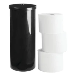 MDesign Toilet Tissue Roll Holder Canister Stand, 3 Rolls -Bathroom Accessories Store GUEST fc06e8fc 41bb 4faf ac77 c8b4e1cd198f