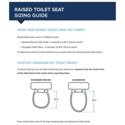 Drive Medical Safe Comfortable Polypropylene Raised Elevated Toilet Seat With Universal Fit And Stable Dual Locking Mechanism, White -Bathroom Accessories Store GUEST fc3b8f1b 5517 422f bf70 1de18982d1a0