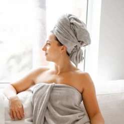 VOLO Beauty Hero Hair Towel - Luna Gray -Bathroom Accessories Store GUEST fdbbcfe7 aa33 4582 8417 43d6bfabf98d