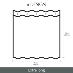 MDesign Cotton Waffle Weave Fabric Shower Curtain -Bathroom Accessories Store GUEST fe5c6edf 43cf 4d9f ab5b 3445bdce756a