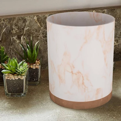 Bathroom Wastebasket Misty Copper - Nu Steel 3 Bathroom Wastebasket Misty Copper - Nu Steel